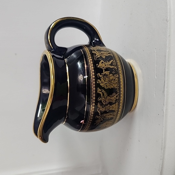 Spyropoulos creamer and sugar 24 k gold made in Greece. - Picture 2 of 8